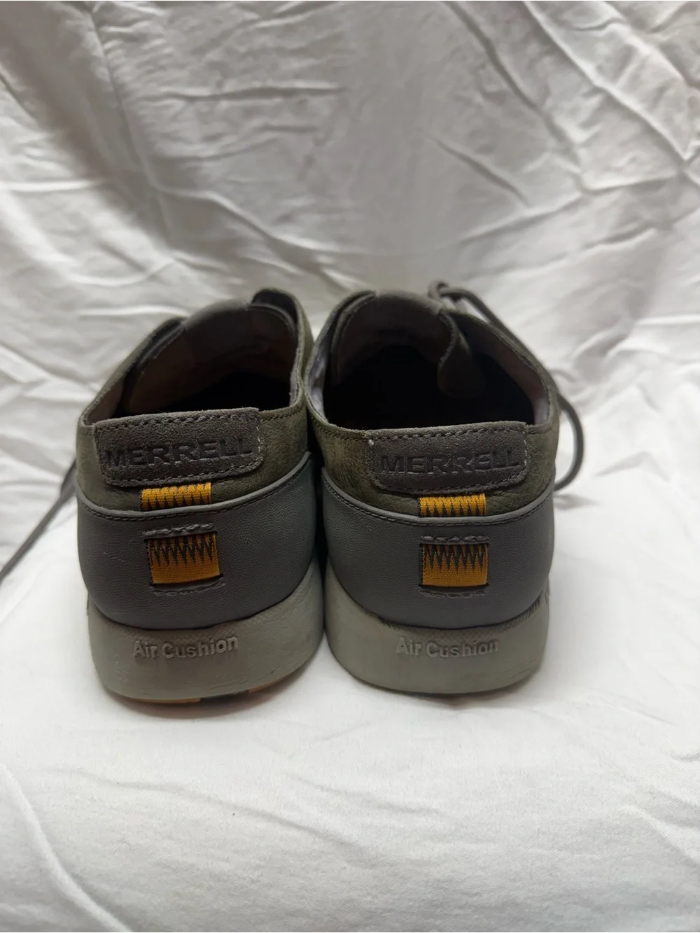 Merrell Men's Olive Green Leather Lace Up Sneakers